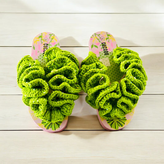 Scrunchie sandals