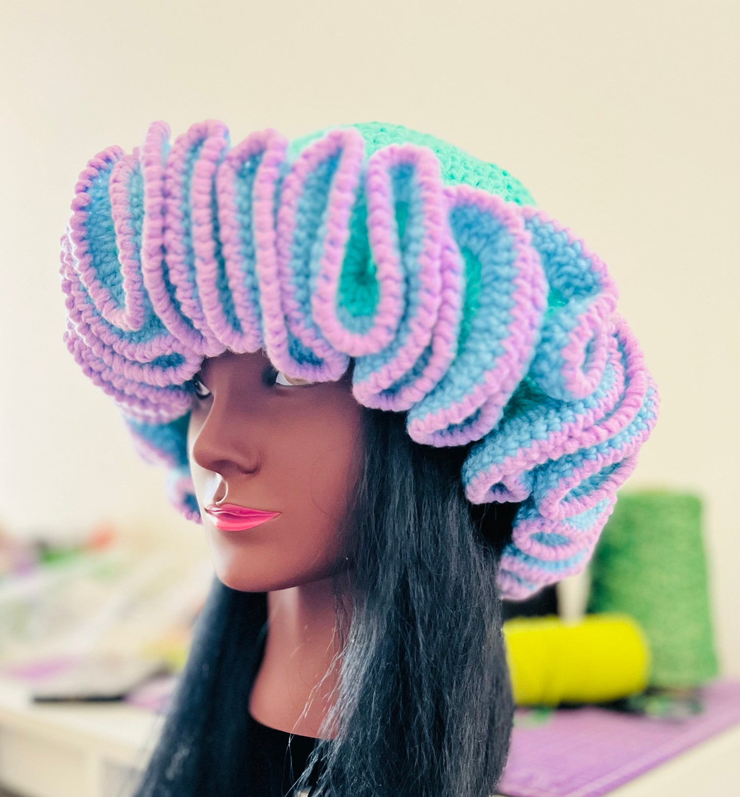 Crochet Ruffle hat