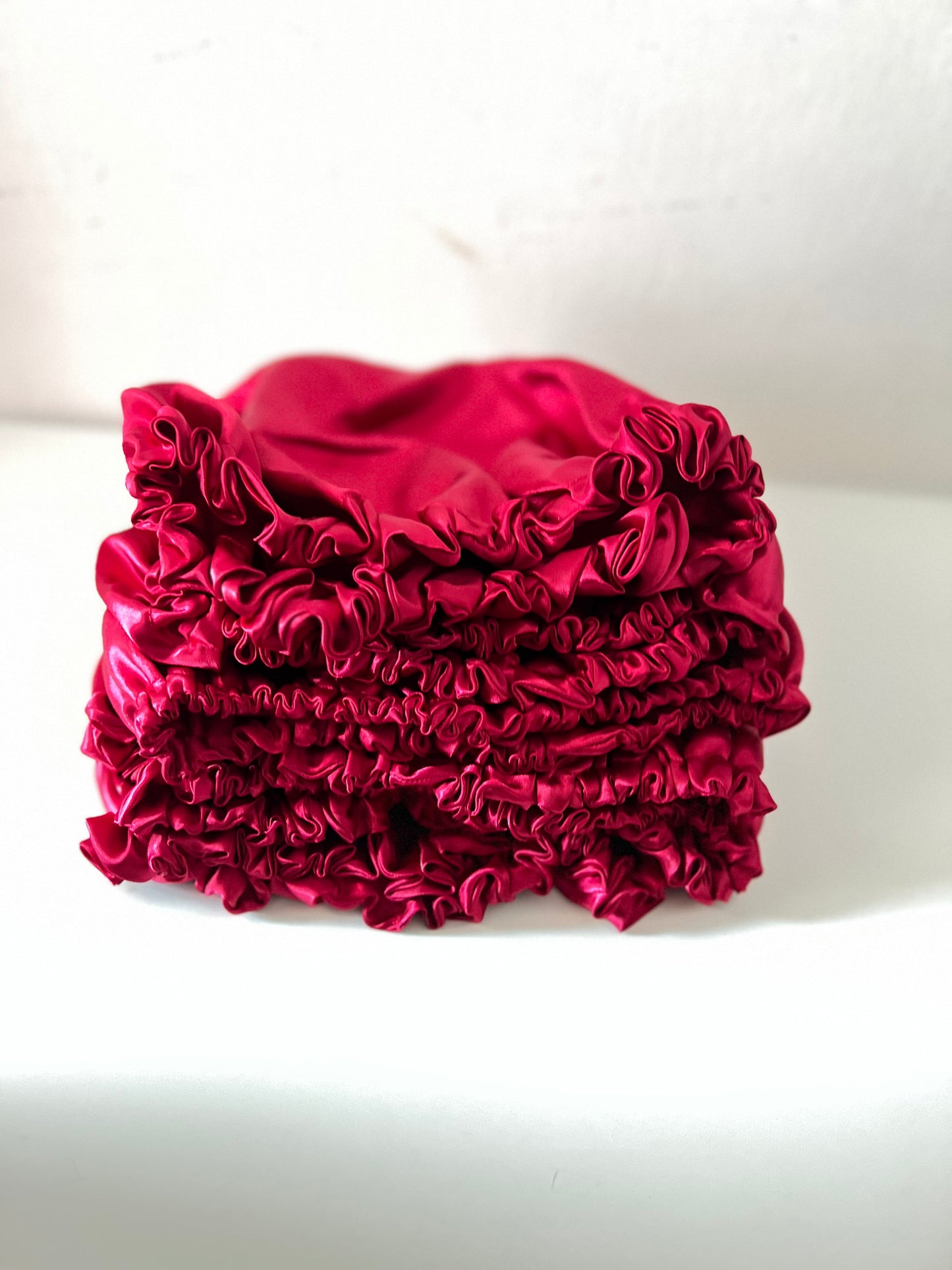 ❤️ Red Satin Bonnet