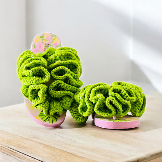 Scrunchie sandals