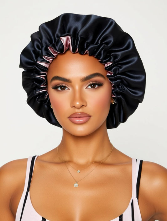 Black and pink stain bonnet